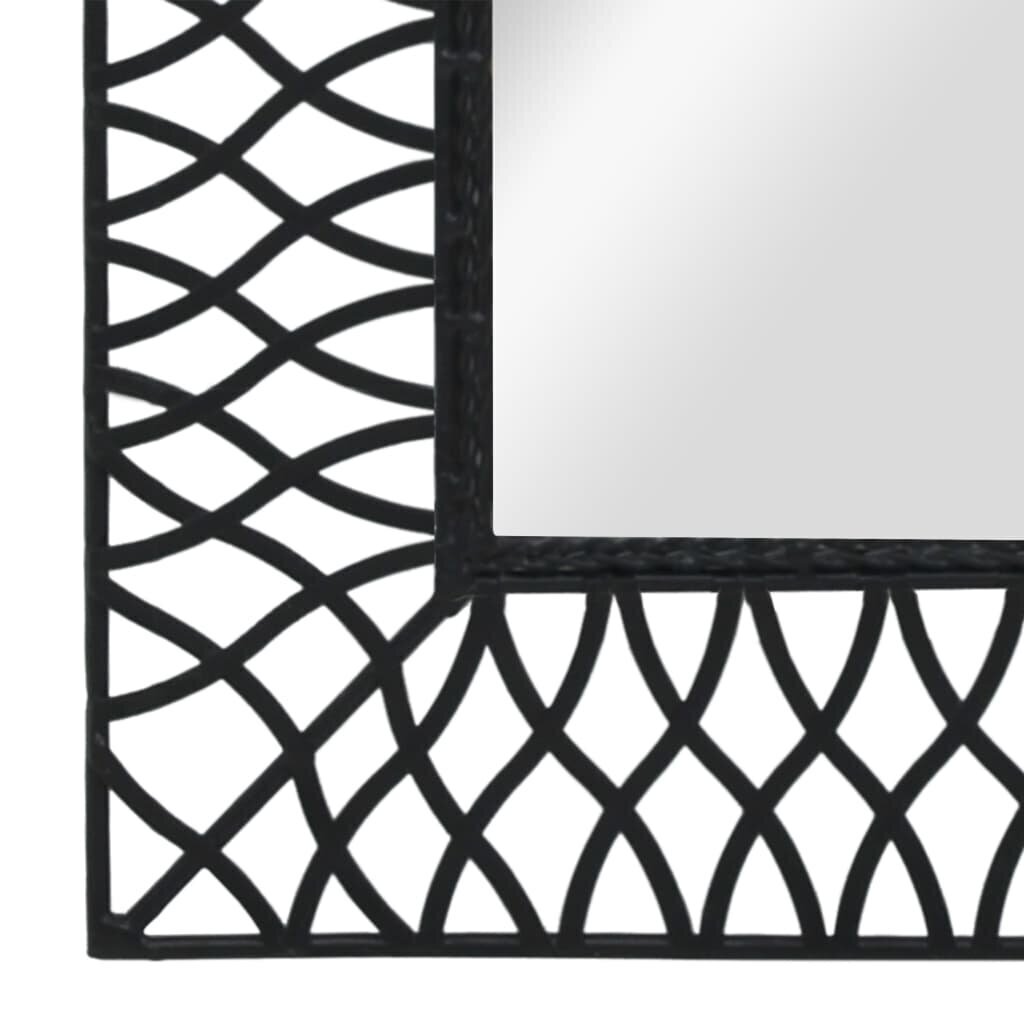 vidaXL dārza spogulis, arkveida, 50x80 cm, melns cena un informācija | Spoguļi | 220.lv