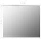 vidaXL spogulis bez rāmja, 70x50 cm, stikls cena un informācija | Spoguļi | 220.lv