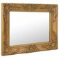 vidaXL baroka stila sienas spogulis, 50x40 cm, zelta krāsā cena un informācija | Spoguļi | 220.lv