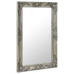 vidaXL baroka stila sienas spogulis, 50x80 cm, sudraba krāsā цена и информация | Зеркала | 220.lv
