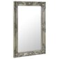 vidaXL baroka stila sienas spogulis, 50x80 cm, sudraba krāsā цена и информация | Spoguļi | 220.lv