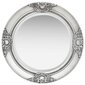 vidaXL baroka stila sienas spogulis, 50 cm, sudraba krāsā cena un informācija | Spoguļi | 220.lv