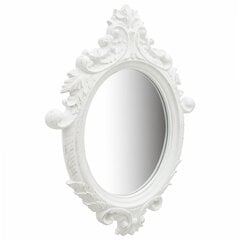 vidaXL sienas spogulis, pils interjera stils, 56x76 cm, balts цена и информация | Зеркальца | 220.lv