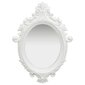 vidaXL sienas spogulis, pils interjera stils, 56x76 cm, balts цена и информация | Spoguļi | 220.lv