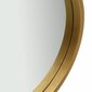 vidaXL sienas spogulis ar siksnu, 50 cm, zelta krāsā цена и информация | Spoguļi | 220.lv