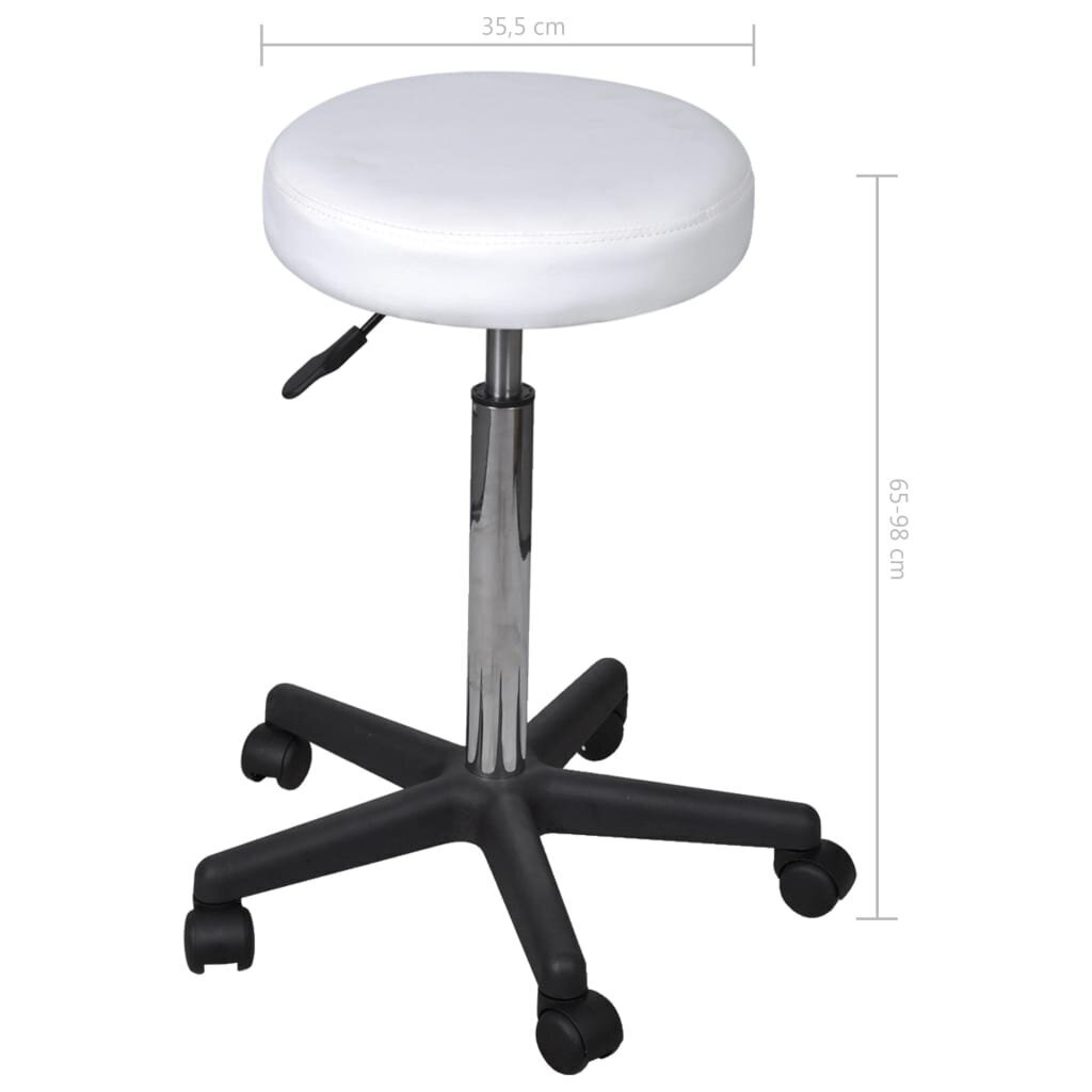 2 darba krēslu komplekts vidaX, balts цена и информация | Biroja krēsli | 220.lv