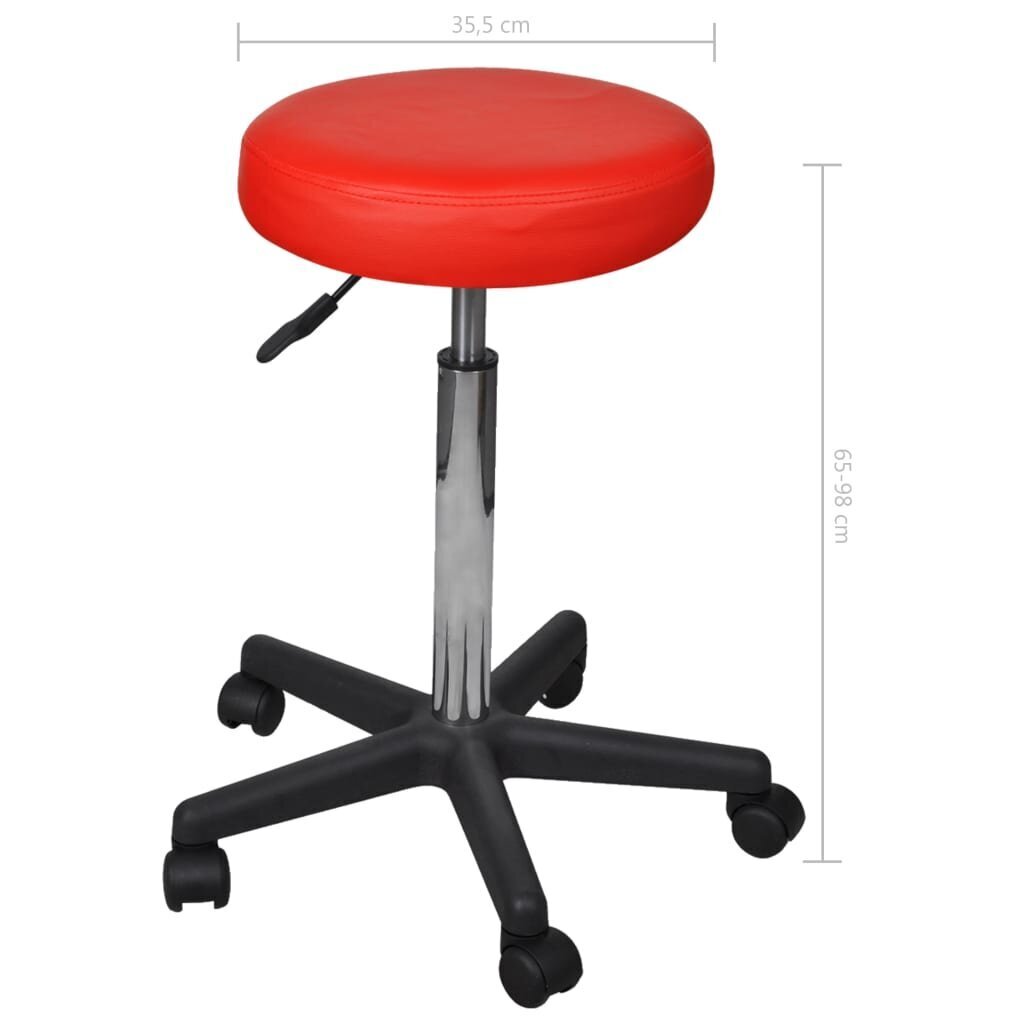 2 darba krēslu komplekts vidaX, sarkans cena un informācija | Biroja krēsli | 220.lv