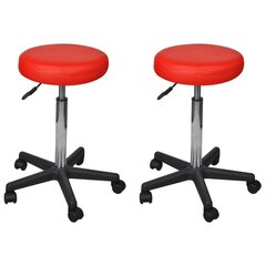 2 darba krēslu komplekts vidaX, sarkans цена и информация | Офисные кресла | 220.lv