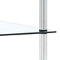 vidaXL 3-līmeņu plaukts, caurspīdīgs, 40x40x67 cm, rūdīts stikls цена и информация | Plaukti | 220.lv