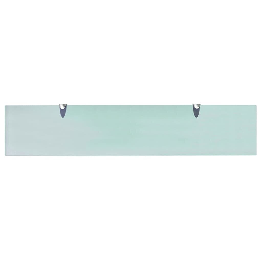 vidaXL sienas plaukti, 2 gab., 100x20 cm, 8 mm, stikls цена и информация | Plaukti | 220.lv