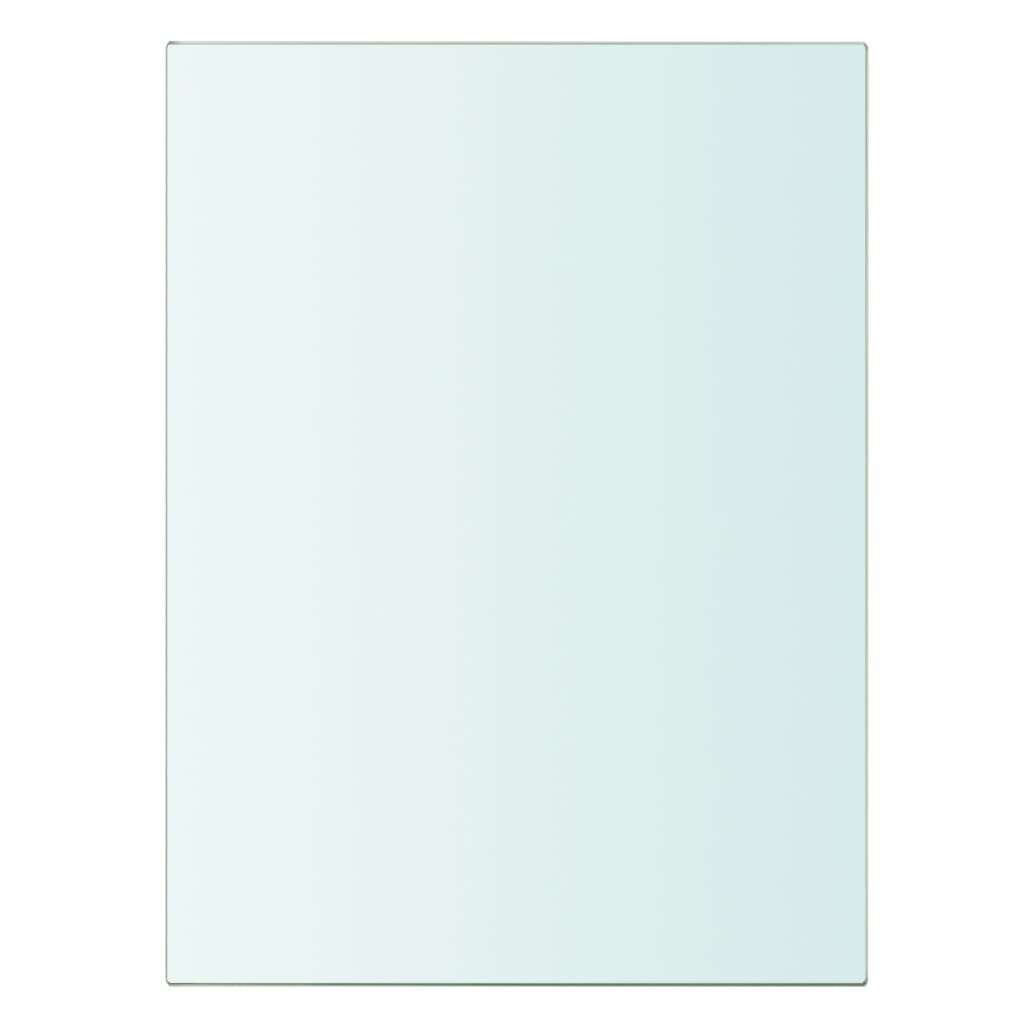 vidaXL stikla plauktu paneļi, 2 gab., 20x15 cm, caurspīdīgi цена и информация | Plaukti | 220.lv