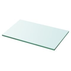 vidaXL stikla plauktu paneļi, 2 gab., 30x12 cm, caurspīdīgi цена и информация | Полки | 220.lv