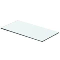 vidaXL stikla plauktu paneļi, 2 gab., 40x15 cm, caurspīdīgi cena un informācija | Plaukti | 220.lv
