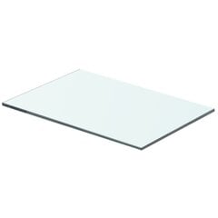 vidaXL stikla plauktu paneļi, 2 gab., 40x20 cm, caurspīdīgi цена и информация | Полки | 220.lv