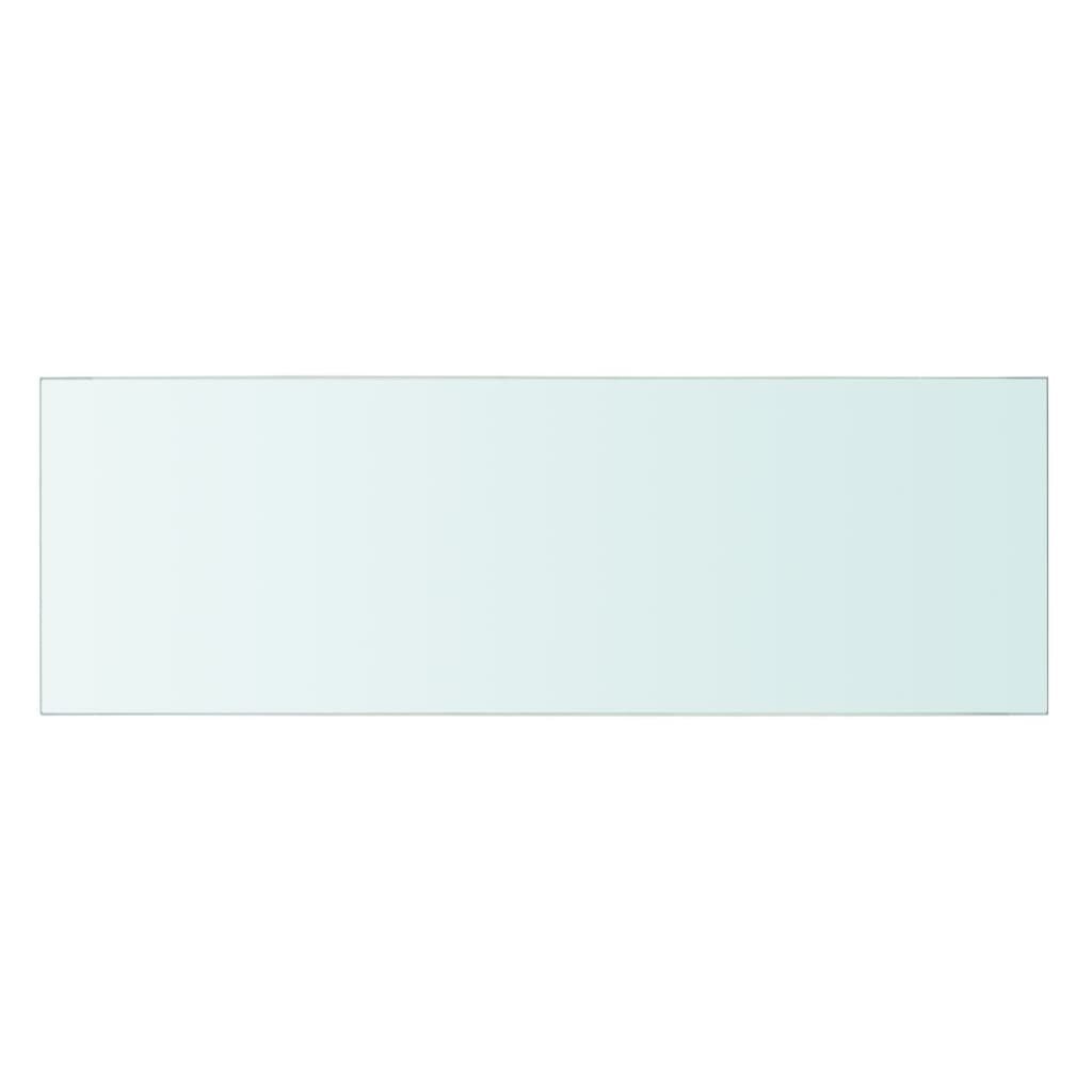 vidaXL sienas plaukti, 2 gab., 60x20 cm, caurspīdīgs stikls цена и информация | Plaukti | 220.lv