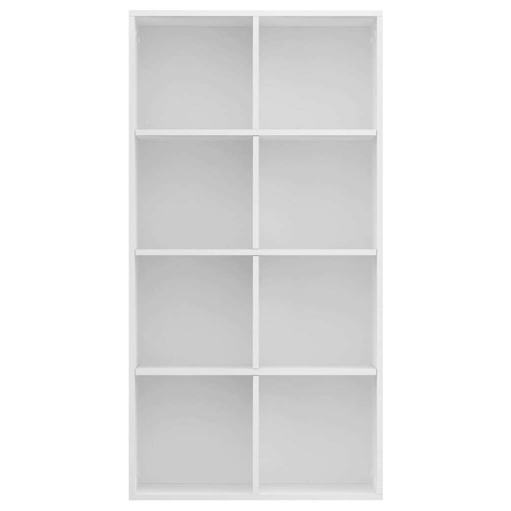 vidaXL grāmatu plaukts, 66x30x130 cm, balts, skaidu plāksne цена и информация | Plaukti | 220.lv