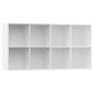 vidaXL grāmatu plaukts, 66x30x130 cm, balts, skaidu plāksne цена и информация | Plaukti | 220.lv