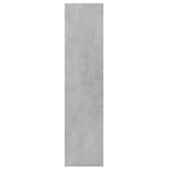 vidaXL grāmatu plaukts, 66x30x130 cm, betonpelēks, skaidu plāksne цена и информация | Полки | 220.lv