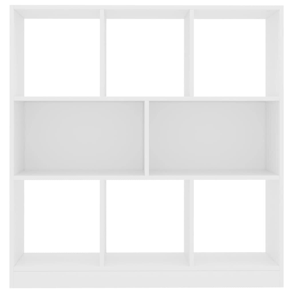 vidaXL grāmatu plaukts, 97,5x29,5x100 cm, balta skaidu plāksne cena un informācija | Plaukti | 220.lv