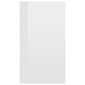 vidaXL grāmatu plaukts, spīdīgi balts, 66x30x97,8 cm, skaidu plāksne cena un informācija | Plaukti | 220.lv