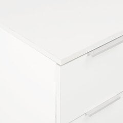 vidaXL kumode, 60x35x76 cm, spīdīgi balta, skaidu plāksne цена и информация | Комоды | 220.lv