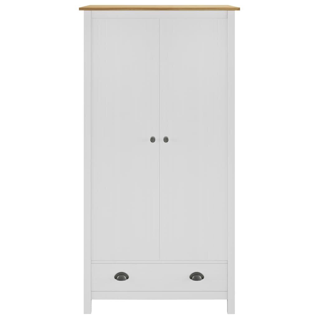 vidaXL skapis Hill Range, 2 durvis, balts, 89x50x170 cm, priede cena un informācija | Skapji | 220.lv