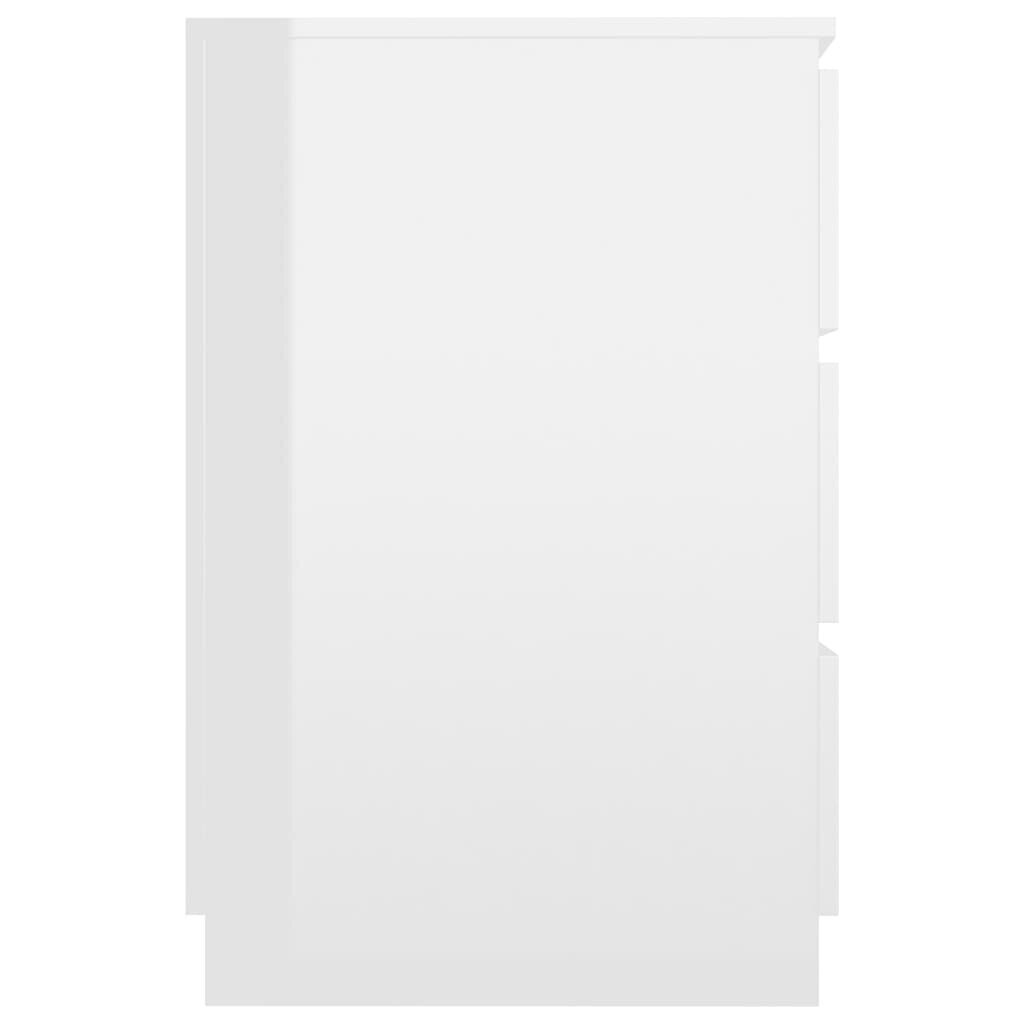 vidaXL rakstāmgalds, spīdīgi balts, 140x50x77 cm, skaidu plāksne цена и информация | Datorgaldi, rakstāmgaldi, biroja galdi | 220.lv