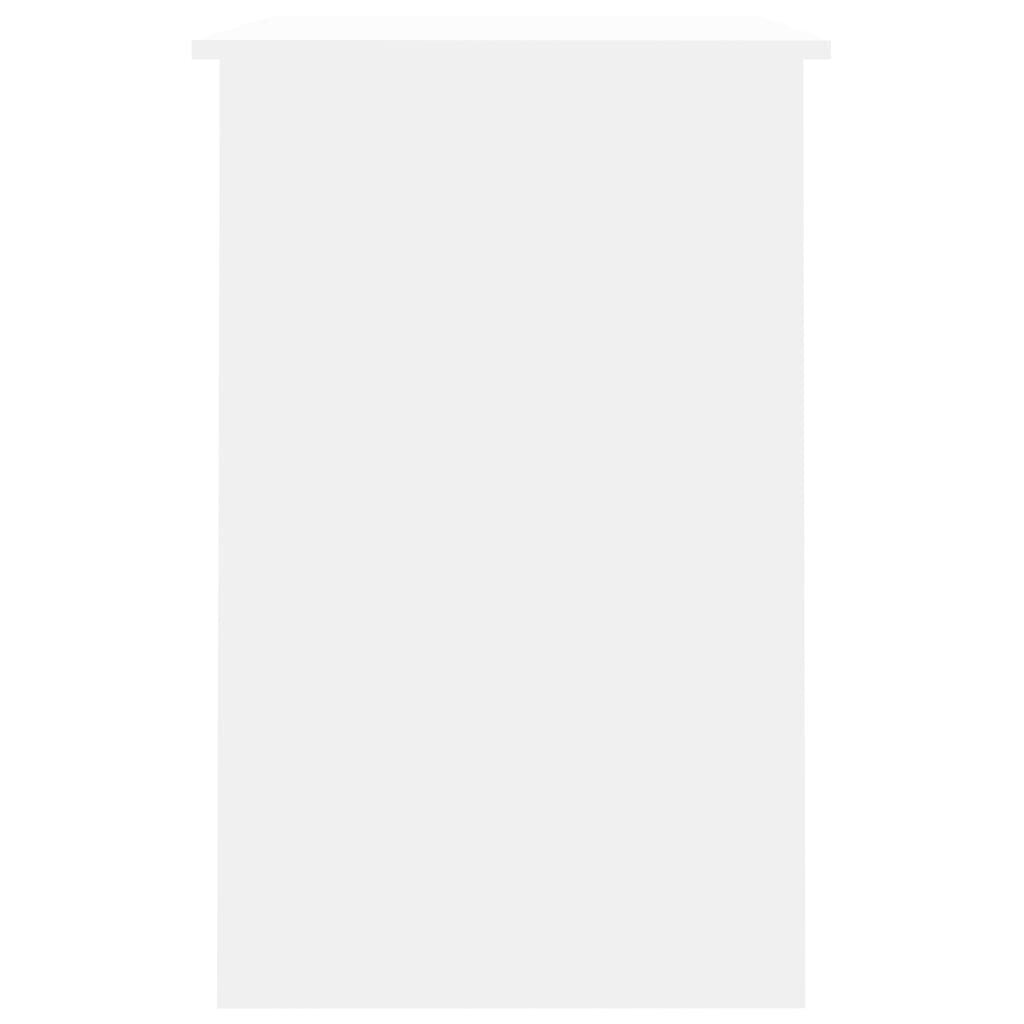 vidaXL rakstāmgalds, balts, 100x50x76 cm, skaidu plāksne цена и информация | Datorgaldi, rakstāmgaldi, biroja galdi | 220.lv