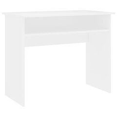 vidaXL rakstāmgalds, balts, 90x50x74 cm, skaidu plāksne цена и информация | Компьютерные, письменные столы | 220.lv