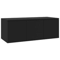 vidaXL TV skapītis, melns, 80x34x30 cm, skaidu plāksne cena un informācija | TV galdiņi | 220.lv