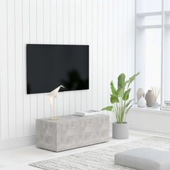 vidaXL TV skapītis, betonpelēks, 80x34x30 cm, skaidu plāksne цена и информация | Тумбы под телевизор | 220.lv