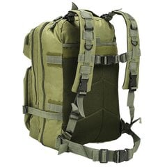 vidaXL mugursoma, 50 L, olīvu zaļa, armijas stila цена и информация | Рюкзаки и сумки | 220.lv