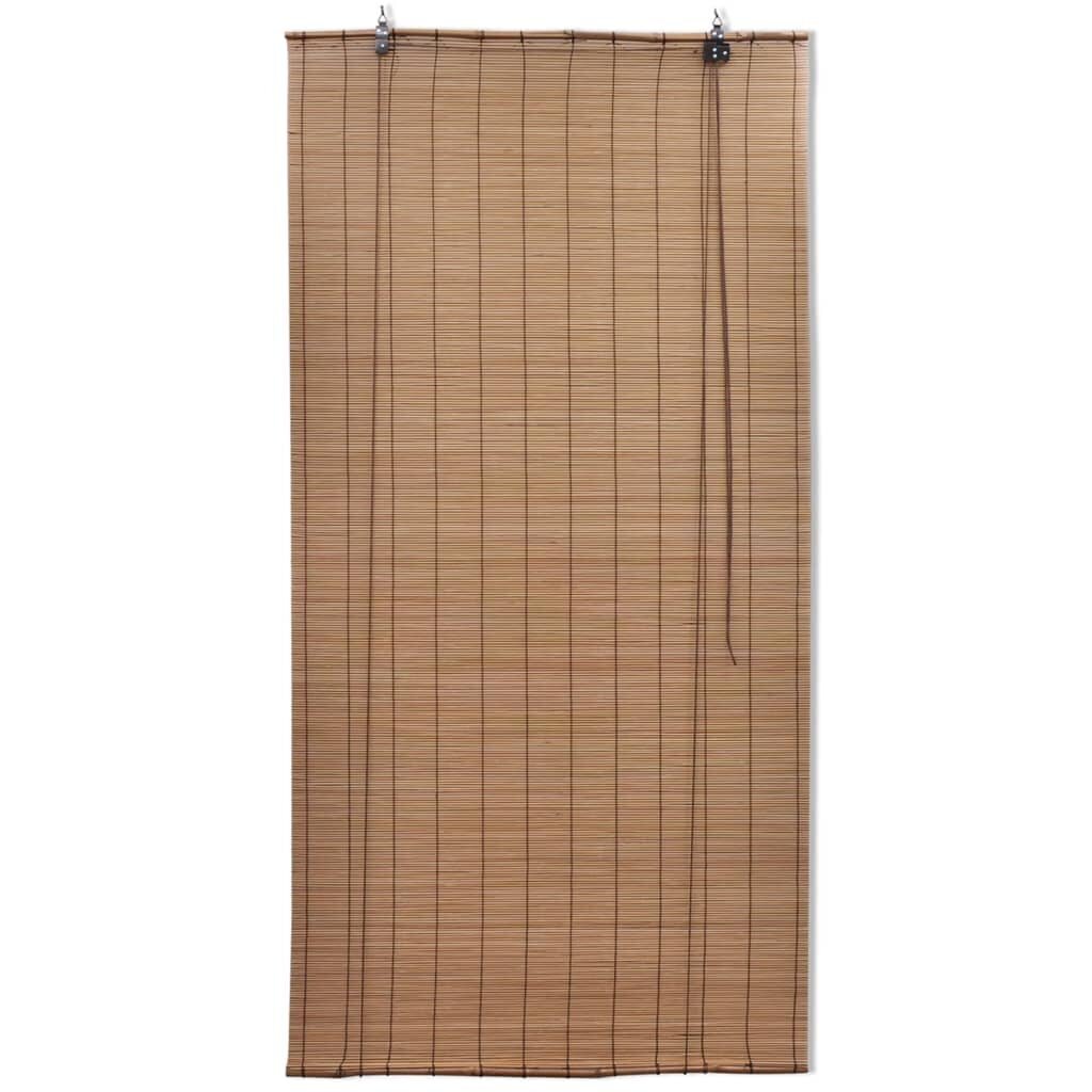 vidaXL ruļļu žalūzija, 150x160 cm, brūns bambuss цена и информация | Rullo žalūzijas | 220.lv