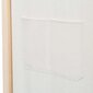 vidaXL 4-paneļu istabas aizslietnis, 160x170x4 cm, krēmkrāsas audums cena un informācija | Aizslietņi | 220.lv