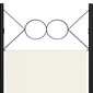 vidaXL 4-paneļu istabas aizslietnis, balts, 160x180 cm cena un informācija | Aizslietņi | 220.lv