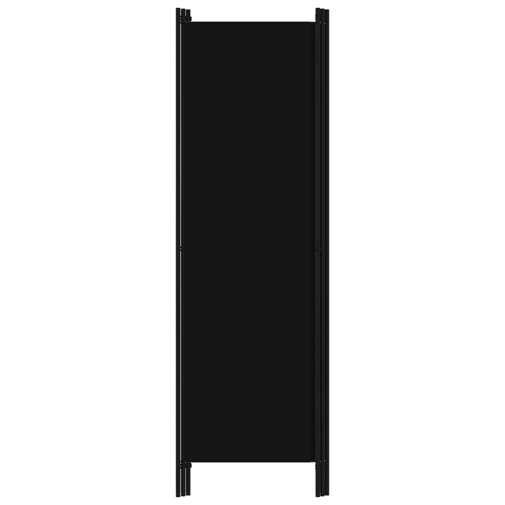 vidaXL 3-paneļu istabas aizslietnis, melns, 150x180 cm цена и информация | Aizslietņi | 220.lv