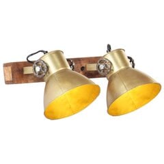 vidaXL sienas lampa, industriāls dizains, misiņa krāsā, 45x25 cm, E27 цена и информация | Настенные светильники | 220.lv