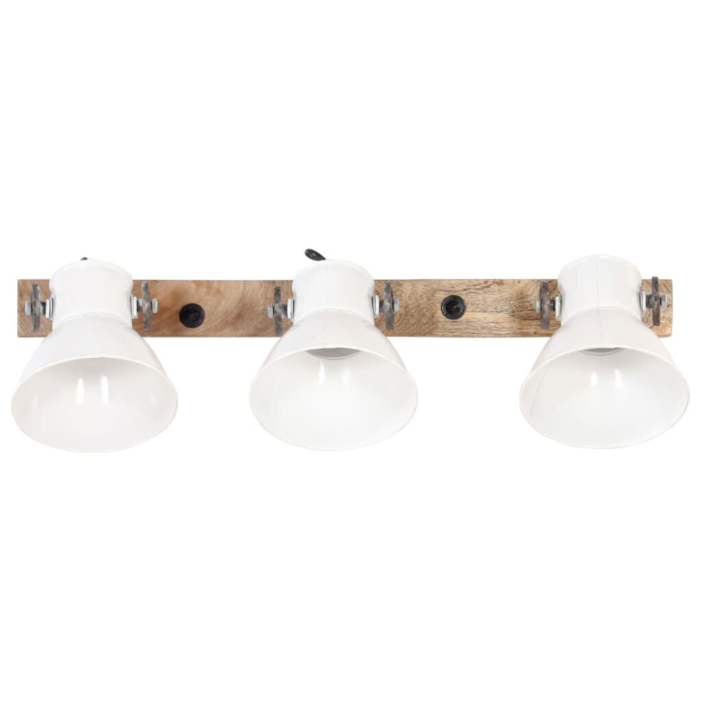 vidaXL sienas lampa, industriāls dizains, balta, 65x25 cm, E27 цена и информация | Sienas lampas | 220.lv