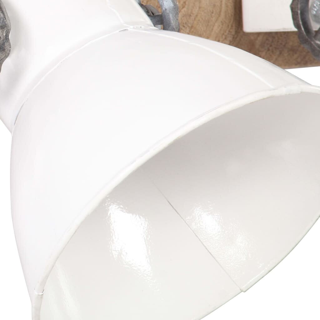 vidaXL sienas lampa, industriāls dizains, balta, 65x25 cm, E27 cena un informācija | Sienas lampas | 220.lv