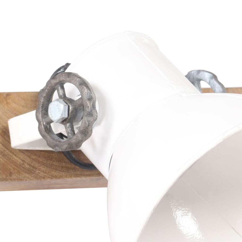vidaXL sienas lampa, industriāls dizains, balta, 65x25 cm, E27 цена и информация | Sienas lampas | 220.lv