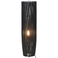 vidaXL stāvlampa, melna, vītols, 52 cm, E27 cena un informācija | Stāvlampas | 220.lv