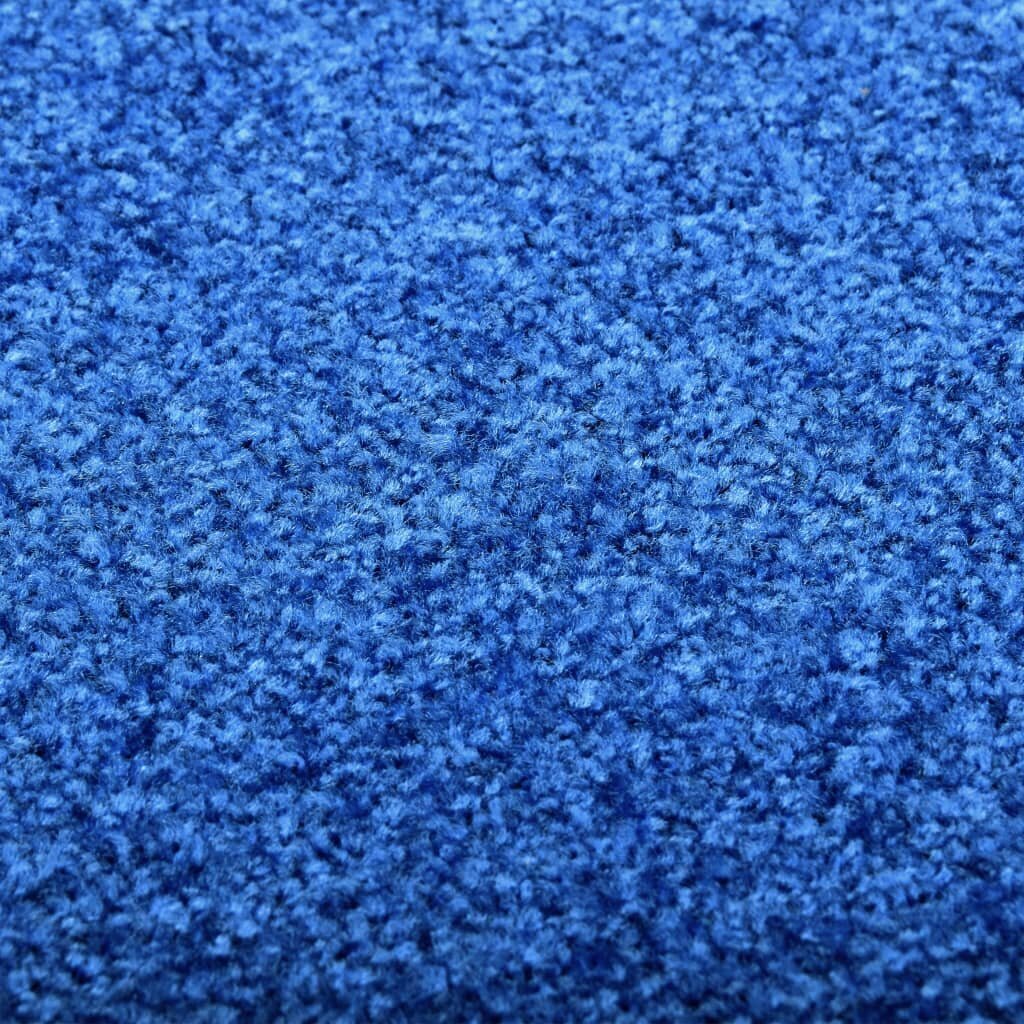 vidaXL durvju paklājs, mazgājams, zils, 60x180 cm cena un informācija | Kājslauķi | 220.lv