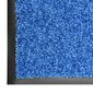 vidaXL durvju paklājs, mazgājams, zils, 60x180 cm cena un informācija | Kājslauķi | 220.lv