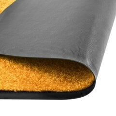 vidaXL durvju paklājs, mazgājams, oranžs, 90x150 cm цена и информация | Придверный коврик | 220.lv