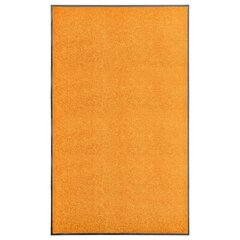 vidaXL durvju paklājs, mazgājams, oranžs, 90x150 cm цена и информация | Придверные коврики | 220.lv