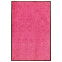 vidaXL durvju paklājs, mazgājams, rozā, 120x180 cm цена и информация | Придверные коврики | 220.lv