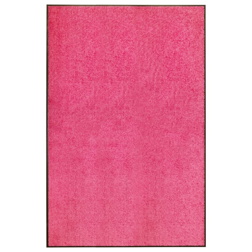 vidaXL durvju paklājs, mazgājams, rozā, 120x180 cm цена и информация | Kājslauķi | 220.lv