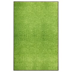 vidaXL durvju paklājs, mazgājams, zaļš, 120x180 cm cena un informācija | Kājslauķi | 220.lv