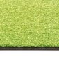 vidaXL durvju paklājs, mazgājams, zaļš, 60x180 cm цена и информация | Kājslauķi | 220.lv