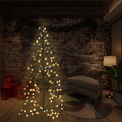 vidaXL Ziemassvētku koks, 160 LED, telpām un āra teritorijai, 78x120cm cena un informācija | Mākslīgās egles, vainagi, statīvi | 220.lv